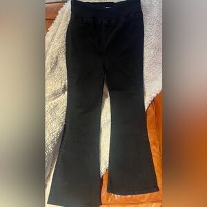 Frame Black Jet Set Flare Jeans Size 1 Pull On Style
